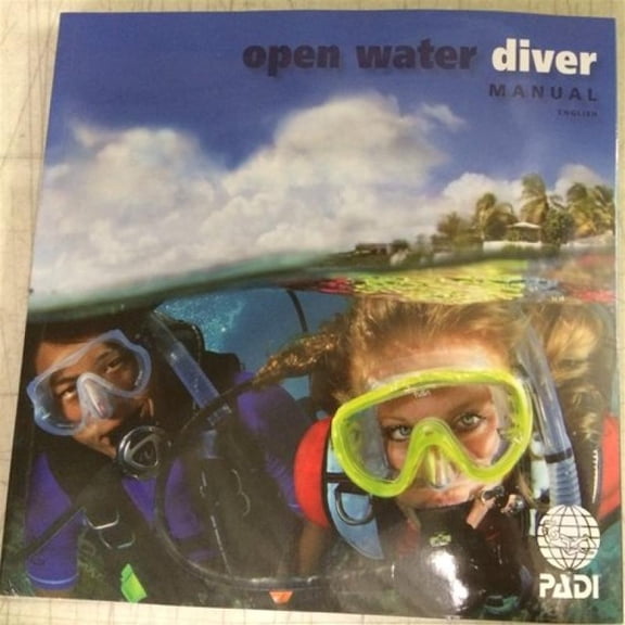 PADI Open Water Diver Manual with Table