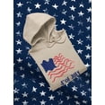 thumbnail image 3 of 4Th July Crayon Flag Hoodie Men -Image by Shutterstock, Male XX-Large, 3 of 4