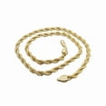 thumbnail image 4 of Yellow Gold 14K Yellow Gold Solid Rope Chain Necklace Diamond Cut Real Men Women Jewelry 6.0mm | 20 Inches | MADE IN ITALY, 4 of 6
