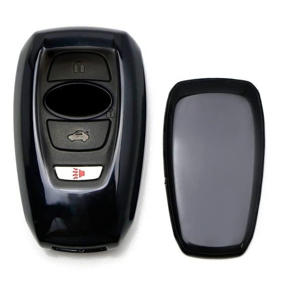 Matte Finish Titanium Black TPU Key Fob Protective Cover Case For 13-up Subaru BRZ, 15-up Subaru Legacy Outback XV Crosstrek, 16-up WRX/STi, 17-up Forester Impreza, etc Smart Key