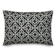 thumbnail image 2 of Creative Products Welcome Black and White Geometric Quatrefoils 14x20 Indoor / Outdoor Pillow, 2 of 3
