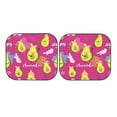 thumbnail image 7 of Kll Pink Green Avocado Windshield Sun Shade 2-Piece Foldable Car Front Window Sunshade For Most Sedans Suv Truck- Small, 7 of 7