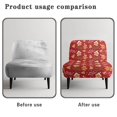 thumbnail image 6 of HELLHERO Comfortable Armless Accent Chair Protector for Living Room, Easy to Install Slipper Accent Chair Covers, Christmas Cookie Joy, 6 of 8