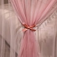 thumbnail image 6 of 4 Corners Post Ruffle Princess Bed Canopy Curtain-Double Layer Cozy Drape Netting 4 Opening Mosquito Net for Girls Adults Bedroom Decoration, 6 of 8