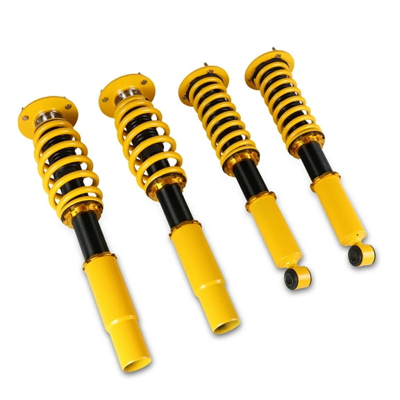 NAVOROGE New 4Pcs Coilover Adjustable Height Struts Suspension Springs for BMW 5 Series 96-03 E39 525i 530i 528i 540i