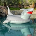 thumbnail image 4 of Float para piscina GoFloats, hinchable con forma de tiburón «Great White Bite», 4 of 8