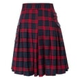 thumbnail image 4 of Mens Fashion Scottish Style Plaid Contrast Color Pocket Pleated Skirt, 4 of 6