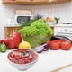thumbnail image 5 of Cuchara para salsa Ndcxsfigh de acero inoxidable con mango de goma rojo 2 onzas, 5 of 8