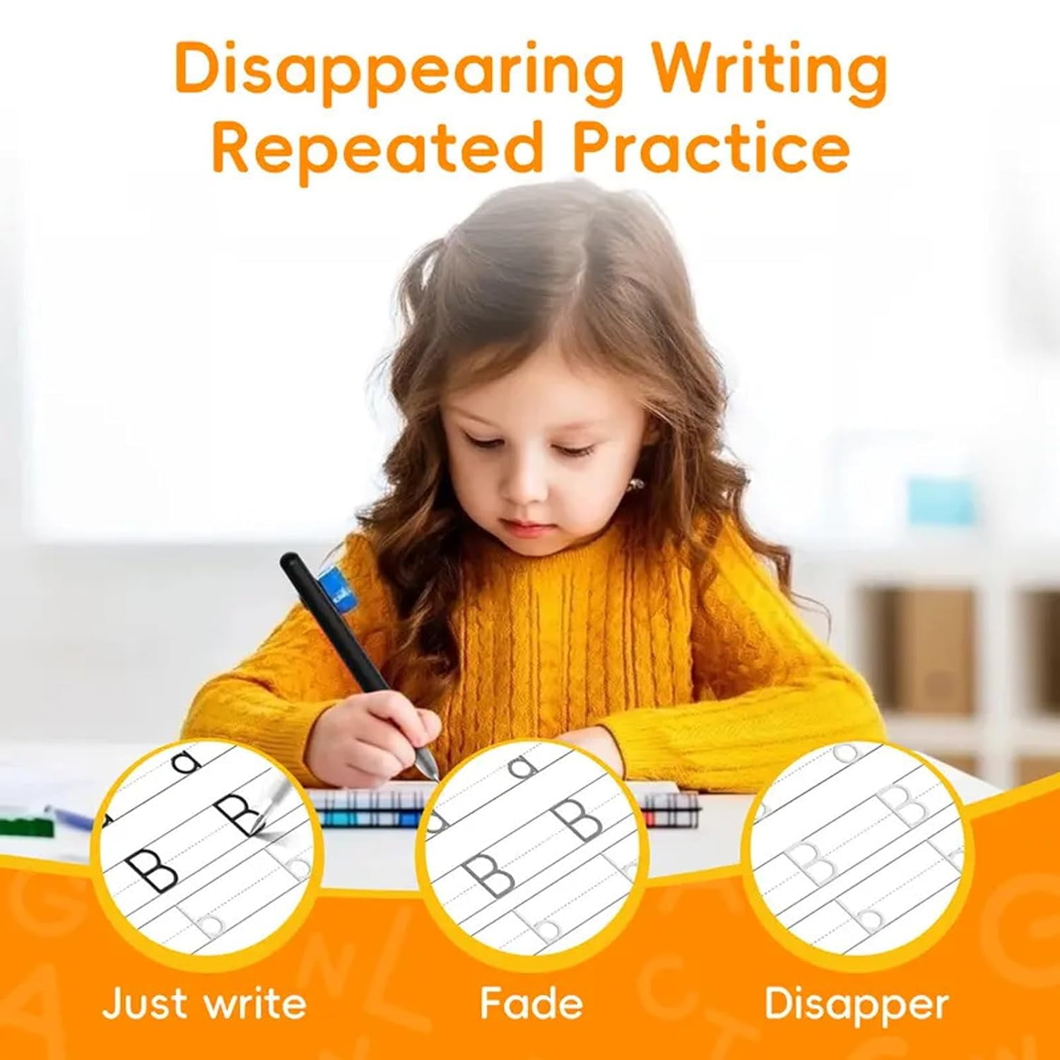Tracetrek Workbook, Trace Trek Workbook Set - Magic Grooved Writting Practice, Reusable Grooved Handwriting Workbooks, Letter and Number Tracing Book