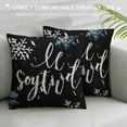 thumbnail image 3 of Christmas Throw Pillow Covers Xmas Quote with White Black Linen Outdoor Winter Holiday Decorative Pillow Covers for Home Decor (), 3 of 5