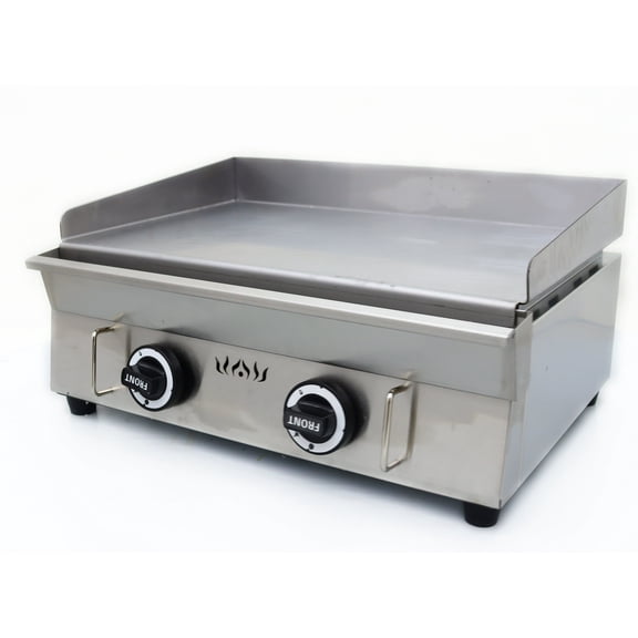 LPG Gas Grill Griddle Stainless Steel LPG Gas Grill Griddle Camp Countertop Flat Cooking Griddle Grill 2800Pa