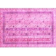 thumbnail image 1 of Ahgly Company Indoor Rectangle Abstract Pink Contemporary Area Rugs, 8' x 12', 1 of 4