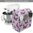 thumbnail image 2 of Butterfly Stand Mixer Cover, Various Flying Butterflies Colors Hippie Style Print Design, Kitchen Appliance Organizer Bag Cover with Pockets, 5 Quarts, Pink Purple, by Ambesonne, 2 of 4