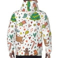 thumbnail image 7 of Naloa Winter Christmas And New Year Deer Men's Casual Hooded Collar Drawstring Hoodies Pullover Sweatshirts Casual Long Sleeve Shirts-X-Large, 7 of 7