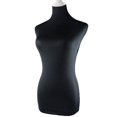 thumbnail image 1 of NAVADEAL Negro Magnífico Maniquí de Lycra Funda de Tela 100% Hecho a Mano Suave Elástico para Diseñadores de Moda Venta al por Menor Boutique Tienda Modista Modelo Maniquí de Exhibición Maniquí de Est, 1 of 5