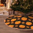 thumbnail image 5 of Fotbe Orange Pumpkin And Autumn Maple Pattern Christmas Tree Skirt, Tree Skirts Plush Christmas Decorations, Christmas Tree Skirts Xmas Decorations Holiday Party Decor-30", 5 of 6