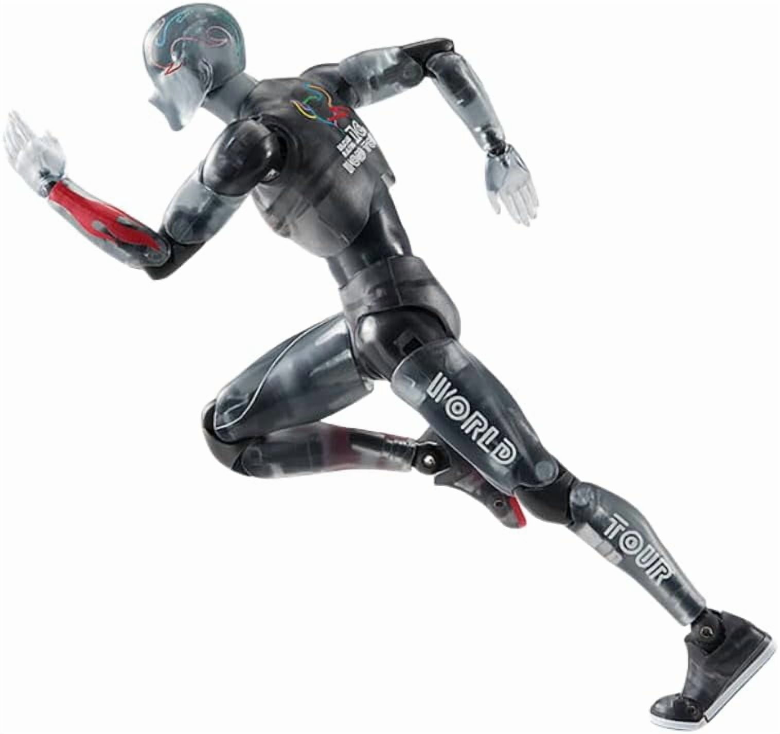 Physical Body Figure, Black Transparent Physical Body Action Figures 15cm/5.9inch PVC Character Cosplay Model Handicrafts for Anime Fans Gift (a)