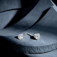 thumbnail image 6 of Women's Welry 1 cttw Diamond Solitaire Stud Earrings in 14kt White Gold, 6 of 6