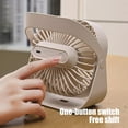 thumbnail image 5 of 360° Rotatable USB Rechargeable Fan - 3 Speeds, Wall Mount & Table Stand, Portable Cooling for Home Office Travel, ABS, 16.2x14.7cm, 3.7V Low Noise, 5 of 9
