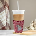 thumbnail image 3 of Borzoi Hearts Love and Valentines Day Red Cup Hugger, 3 of 4