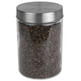 thumbnail image 2 of 4 Piece Glass Canister Set with Stainless Steel Lids, 2 of 6