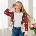 thumbnail image 5 of chaqlin Christmas Snowman Hoodies for Girls Boys Trendy Y2K Full Zip Hooded Long Sleeve Sweatshirt Jacket Lightweight Loose Sport Coat with Pocket, 5 of 7