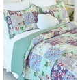 thumbnail image 4 of Evenhug Quilts 3-Piece Square Multi-Color Floral Patchwork King Quilt Set With 2 Shams, 4 of 7