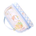 thumbnail image 4 of Transparent Pencil Case Bag for Students Makeup Travel, Waterproof, Large Capacity, Convenient to Carry, Durable, Transparent and Visible, Double Layer, Easy to Clean, 4 of 8