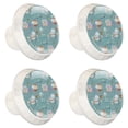 thumbnail image 2 of 4 Pcs Amusement Park Knobs for Kitchen Cabinet Cupboard Dresser Bookcase Drawer Pulls Handles Round Home Decor, 2 of 8