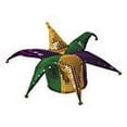 thumbnail image 2 of Mask It 48035 Mardi Gras Satin and Feather Half Mask, Purple, 2 of 4