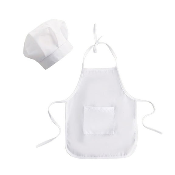 Baby Chef Hat White Large Towel - 1 * Chef Skirt 1 * Chef Hat, Cloth