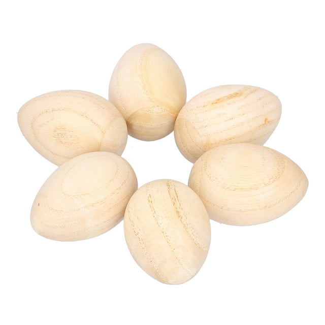 Musical Percussion Instrument Wood Eggs Shakers Set Natural Wooden Egg Rattle Musical Percussion Instruments For Musical Education Party Classroom