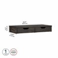 thumbnail image 4 of Bush Furniture Universal Desktop Organizer with Drawers in Dark Gray Hickory, 4 of 8