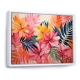 thumbnail image 3 of Designart "Tropical Jungle Reverie Pink Florals I" Oversized Floral Framed Wall Art - Traditional Pink Flowers Entryway Framed Wall Art, 3 of 7