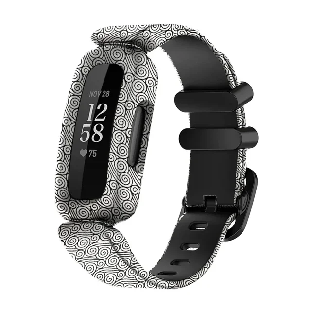 Silicone Replacement Smart Watch Band for Fitbit Ace 3/Inspire 2, Kids' Gel Strap, Model FBB0269, New