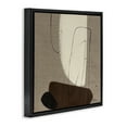 thumbnail image 4 of Stupell Industries Natural Oblong Shapes Abstract Painting Black Floater Framed Canvas Art Print Wall Art, 18 x 18, 4 of 10