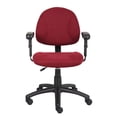 thumbnail image 4 of Boss Office Products DX Posture Office Chair with Adjustable Arms in Burgundy, 4 of 7