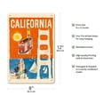 thumbnail image 2 of California - San Francisco Cable Car - Vintage Airline Travel Poster by Dong Kingman c.1950s - 8 x 12 inch Vintage Metal Tin Sign, 2 of 4