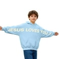 thumbnail image 2 of WOYY Teen Boys Hoodie Fashion Letter Print Lined Hooded Sweatshirt, Sizes 13-14, 2 of 6