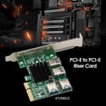 thumbnail image 3 of JShteea Módulo extensor multiplicador PCI-E 1 a 4 PCI-Express Tarjeta vertical USB 3.0, 3 of 6