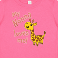thumbnail image 4 of Inktastic My Nonna Loves me- cute giraffe Boys or Girls Baby T-Shirt, 4 of 5