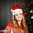 thumbnail image 3 of PMU Christmas Celebration Costume Party Accessories Santa Hat Plush Trim Red/White with Christmas Bulb - Props & Party Supplies for Plays, Festivals, Photo Shoots (1/Pkg) Pkg/1, 3 of 6
