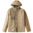 thumbnail image 4 of Men's Winter Coat Thick Sherpa Fleece Lining Cotton Military Jackets Heavyweight Work Coats with Cargo Pockets Outwear, 4 of 6