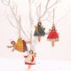 thumbnail image 2 of Decoración navideña arte del hierro creativo pintado a mano ángel niña colgante Navidad, 2 of 6