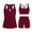 Wine Swimsuits, variant on Jsaierl Womens 2 Piece Tankini Swimsuits Tummy Control Summer Vacation Print Push Up Swimwear Full Coverage Modest Beachwear with Boyshorts Tankini Bathing Suits S-3XL