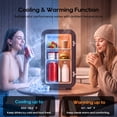 Free Shipping! BEICHEN Mini Fridge 6L Portable Cooler Warmer 8 Can ...