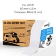 thumbnail image 3 of CANOPUS RV Roof Sealant Tape, White - 2" x 50', Roof Patch Repair Tape, Waterproof Leak Tape for RV punctures, Boat Sealing, Camper, Awning, Canopy, Tents, Tarpaulin and Greenhouse, 3 of 9