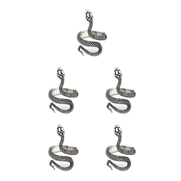 Guardurnaity Cool Rings Antique Fashion Ring Suministro de joyería para hombres Plata / Serpiente Type2 NO2 Guardurnaity CBP269131