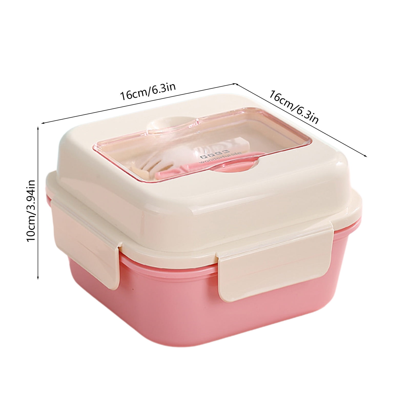 Werulen 3Pcs Microwave Safe Bento Box Sealed Compartment Divided,Home Office Picnic Fruit Meal Storage,Lunch Box Container,Food Storage Case,Microwave Meal Box