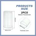thumbnail image 2 of Uxcell Transparent Plastic Storage Tubes, 3 9/16" x 6" with Black Lid, 2 Set, 2 of 6